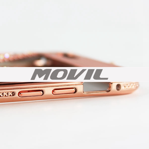 NP-2432 Metal  TPU con el diamante fudna para Apple iPhone 6 plus-5